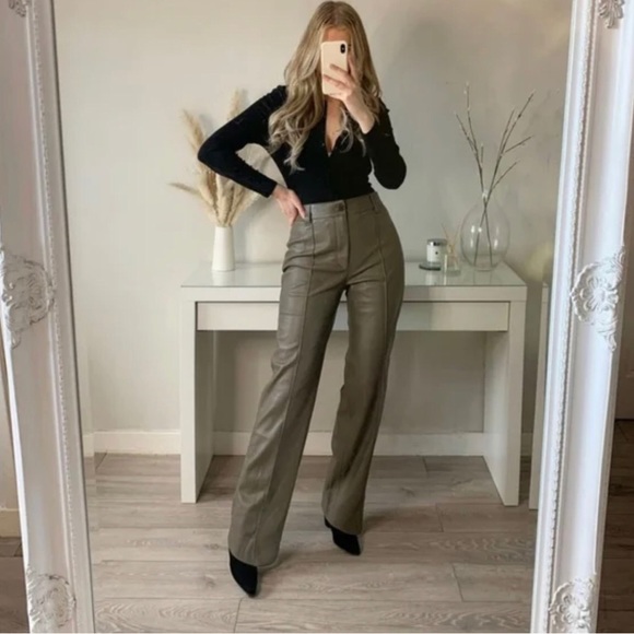 ZARA Faux Leather Pants *Blogger Favorite * - Picture 3 of 13